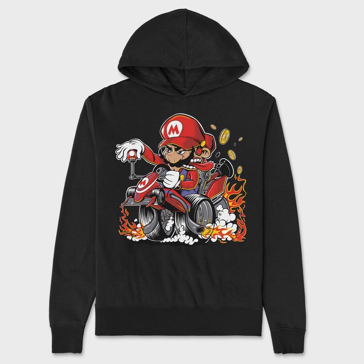 Mario Kart Speed, Hanorac Oversize Barbati (Unisex)