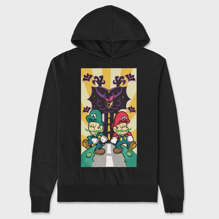 Mario Luigi Halloween, Hanorac Oversize Barbati (Unisex)