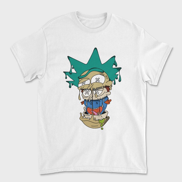 Melting Rick, Tricou Barbati (Unisex)