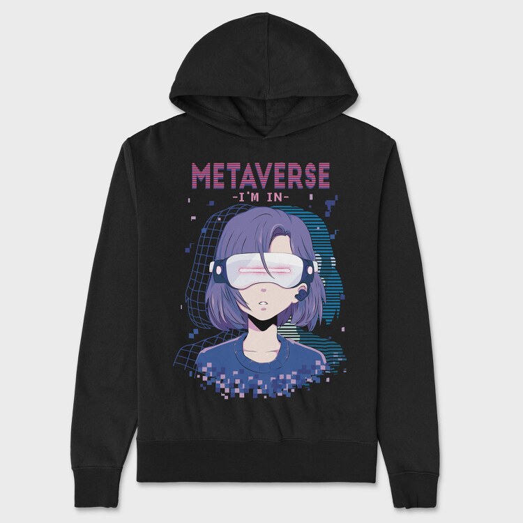 Metaverse In, Hanorac Oversize Barbati (Unisex)
