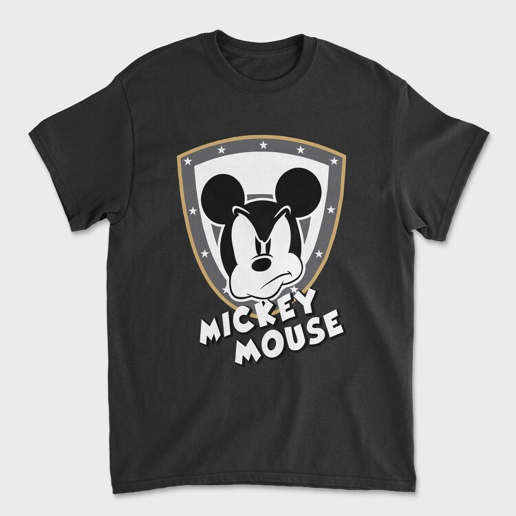 Mickey Mouse Shield, Tricou Barbati (Unisex)