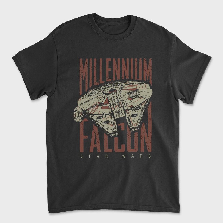 Millennium Falcon Star Wars, Tricou Barbati (Unisex)