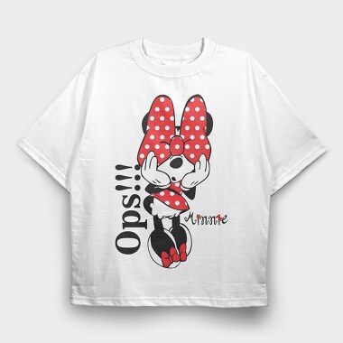 Minnie Ops Oops, Tricou Oversize Barbati (Unisex)