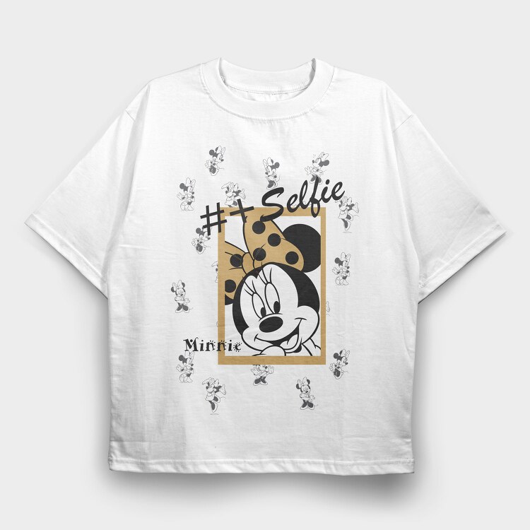 Minnie Selfie Vibes, Tricou Oversize Barbati (Unisex)