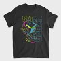 Neon Wolf Howl 4, Tricou Barbati (Unisex)