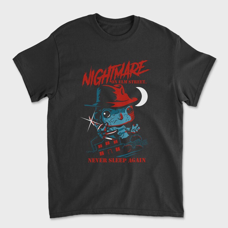 Nightmare Elm Street Horror, Tricou Barbati (Unisex)