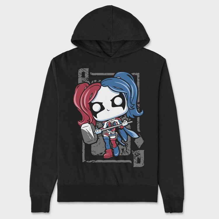 Pennywises Clown, Hanorac Oversize Barbati (Unisex)