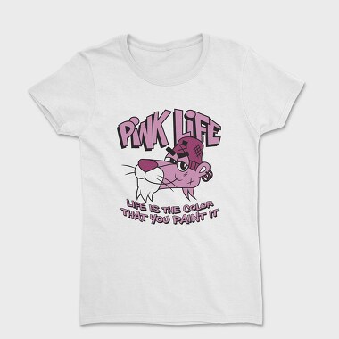 Pink Life Cat, Tricou Femei