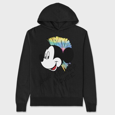Punk Mickey Mouse, Hanorac Oversize Barbati (Unisex)