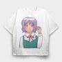 Purple Schoolgirl, Tricou Oversize Barbati (Unisex)