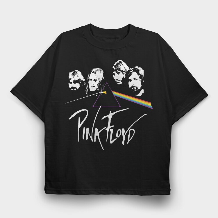 Rainbow Prism Triangle, Tricou Oversize Barbati (Unisex)