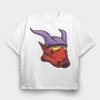Red Dragon Helmet, Tricou Oversize Barbati (Unisex)