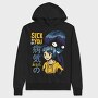 Sick You Anime Girl, Hanorac Oversize Barbati (Unisex)