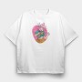 Singing Girl Karaoke, Tricou Oversize Barbati (Unisex)