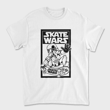 Skate Wars Stormtrooper, Tricou Barbati (Unisex)