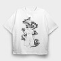 Smoke Leaf Woman, Tricou Oversize Barbati (Unisex)