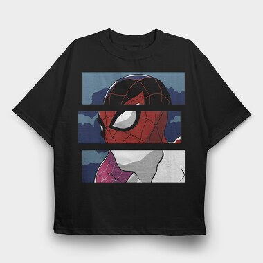 Spiderman Web Night, Tricou Oversize Barbati (Unisex)