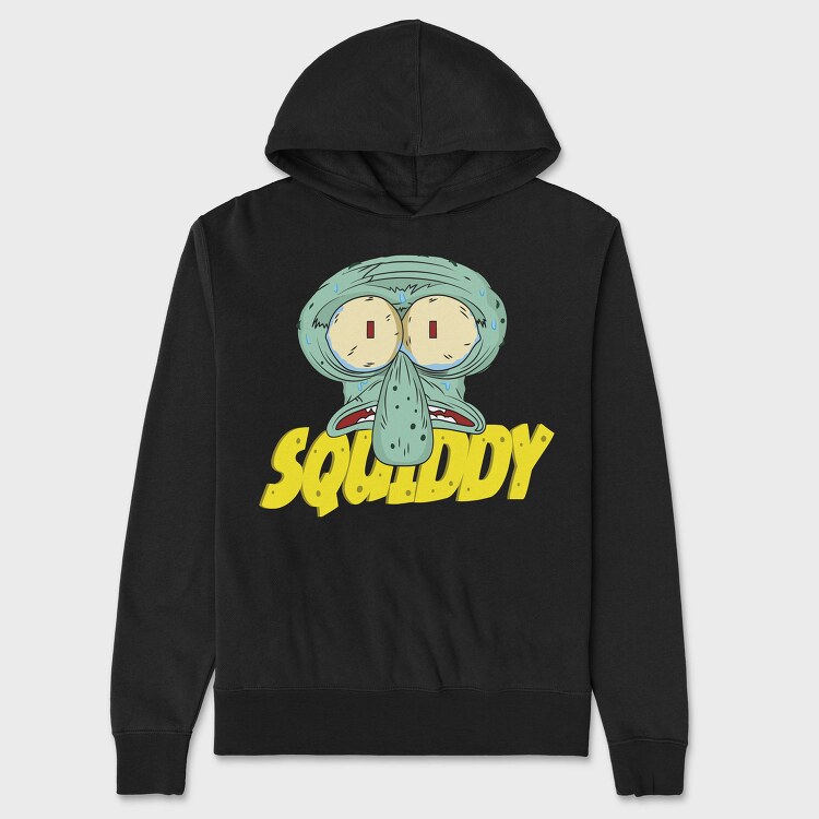 Squidly Eyes, Hanorac Oversize Barbati (Unisex)