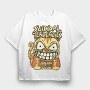 Suicidal Cat Grin, Tricou Oversize Barbati (Unisex)
