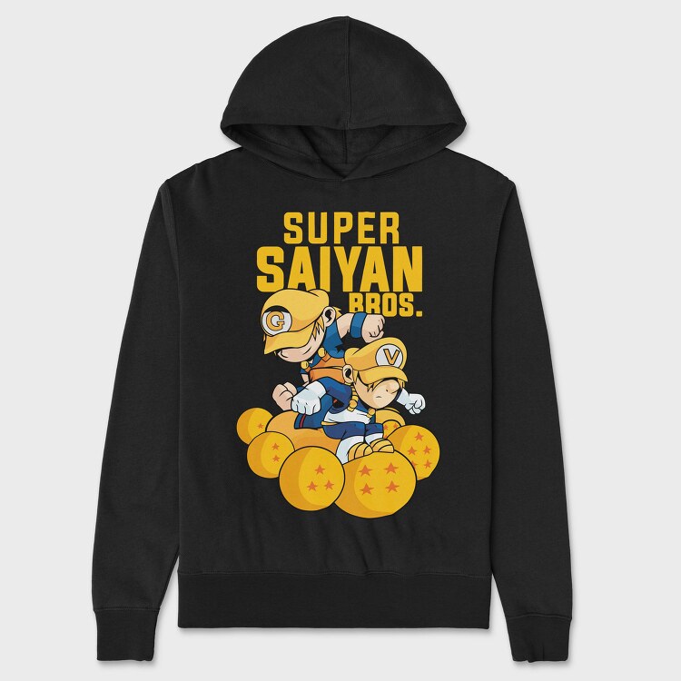 Super Saiyan Bros, Hanorac Oversize Barbati (Unisex)