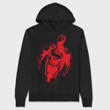 Superman Red, Hanorac Oversize Barbati (Unisex)
