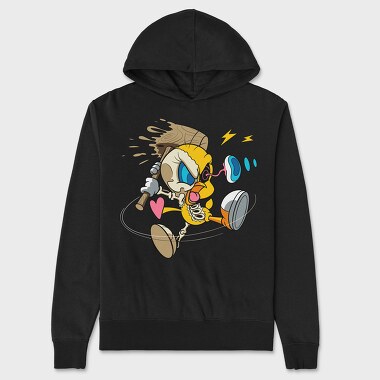 Crazy Tweety, Hanorac Oversize Barbati (Unisex)