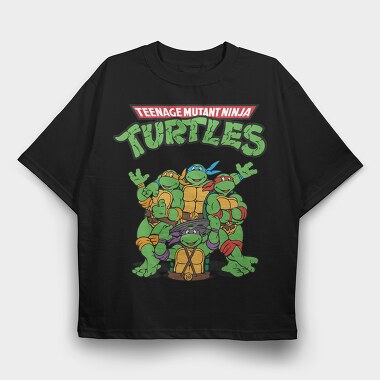 Teenage Mutant Ninja Turtles 3, Tricou Oversize Barbati (Unisex)
