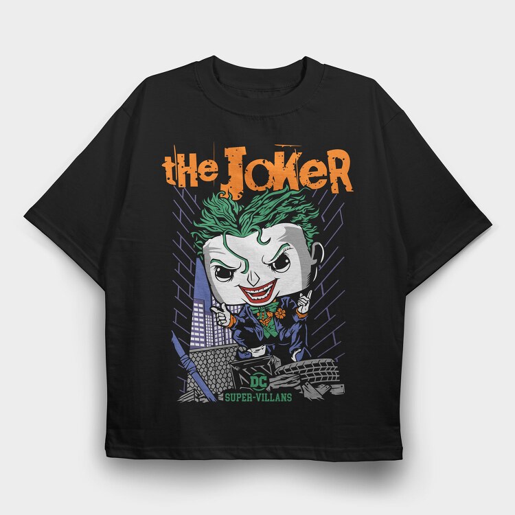 The Jokers Grin, Tricou Oversize Barbati (Unisex)
