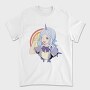 Unicorn Rainbow Girl, Tricou Barbati (Unisex)