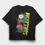 Zombie Melon Madness, Tricou Oversize Barbati (Unisex)