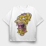 Zombie Mouth Feast, Tricou Oversize Barbati (Unisex)