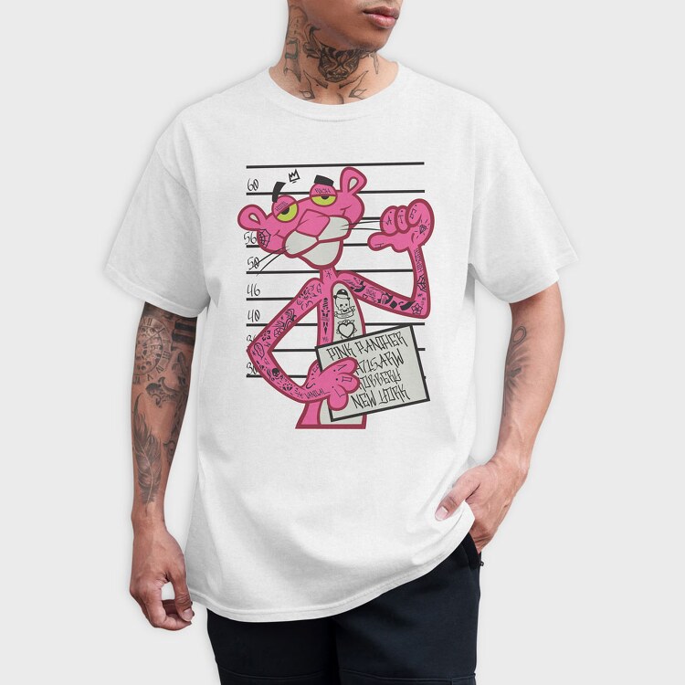 Prisoner Pink Panter, Tricou Barbati (Unisex)