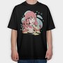 Catgirl Kitty, Tricou Oversize Barbati (Unisex)