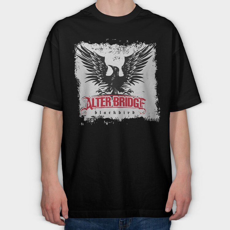 Alter Bridge Blackbird, Tricou Oversize Barbati (Unisex)