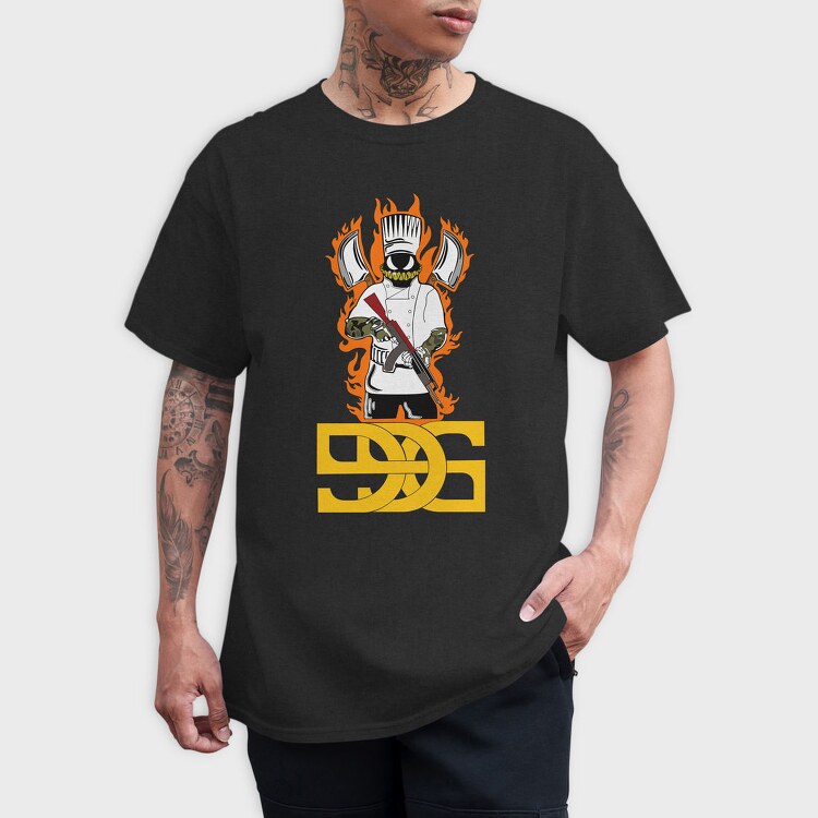 Flame Chef, Tricou Barbati (Unisex)