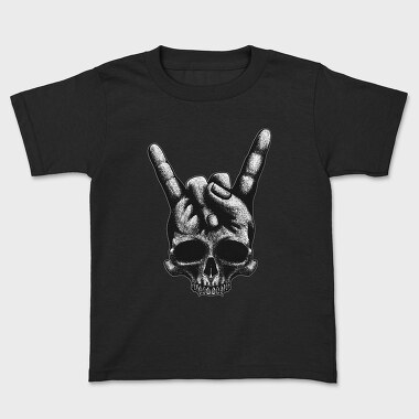 Tricou Copii, Heavy Metal Skull