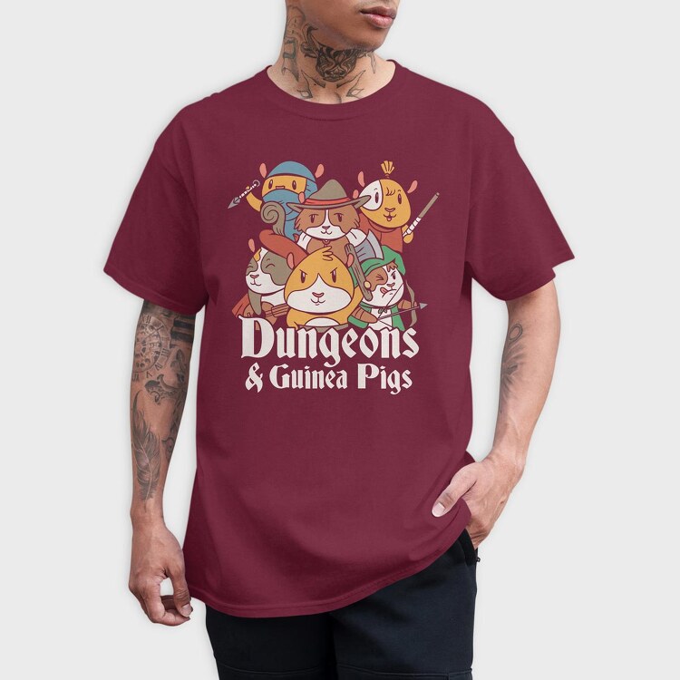 Dungeons And Guinea Pigs, Tricou Barbati (Unisex)