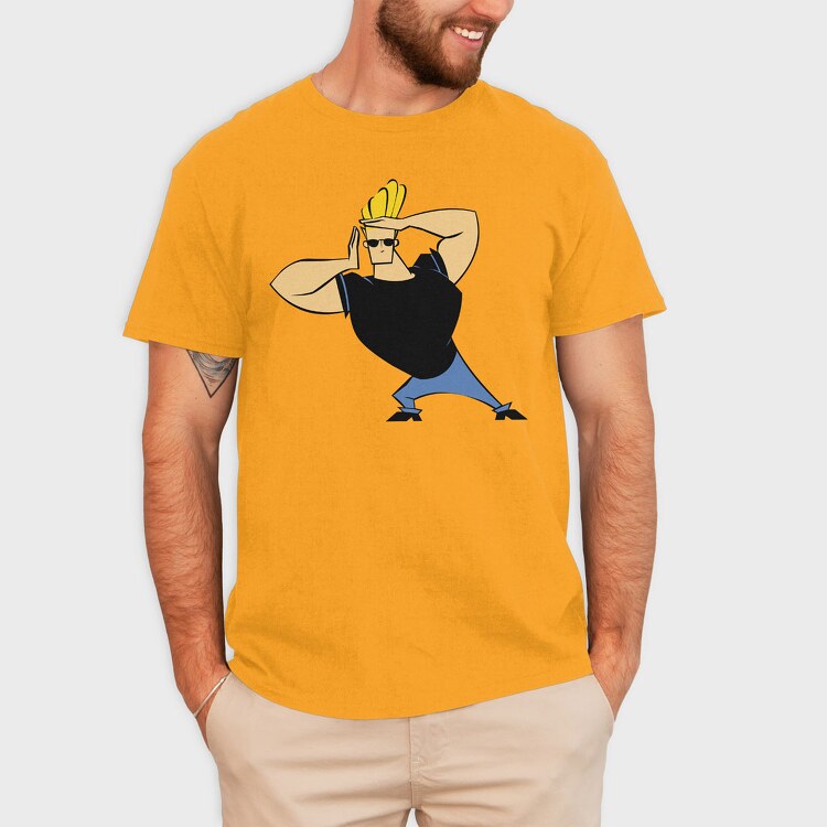 Cartoon Retro Johny Bravo 2, Tricou Barbati (Unisex)