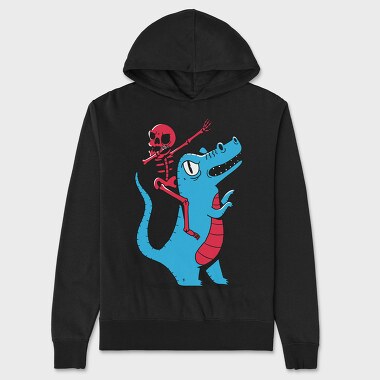 Skeleton Dab Ridinf Trex, Hanorac Oversize Barbati (Unisex)