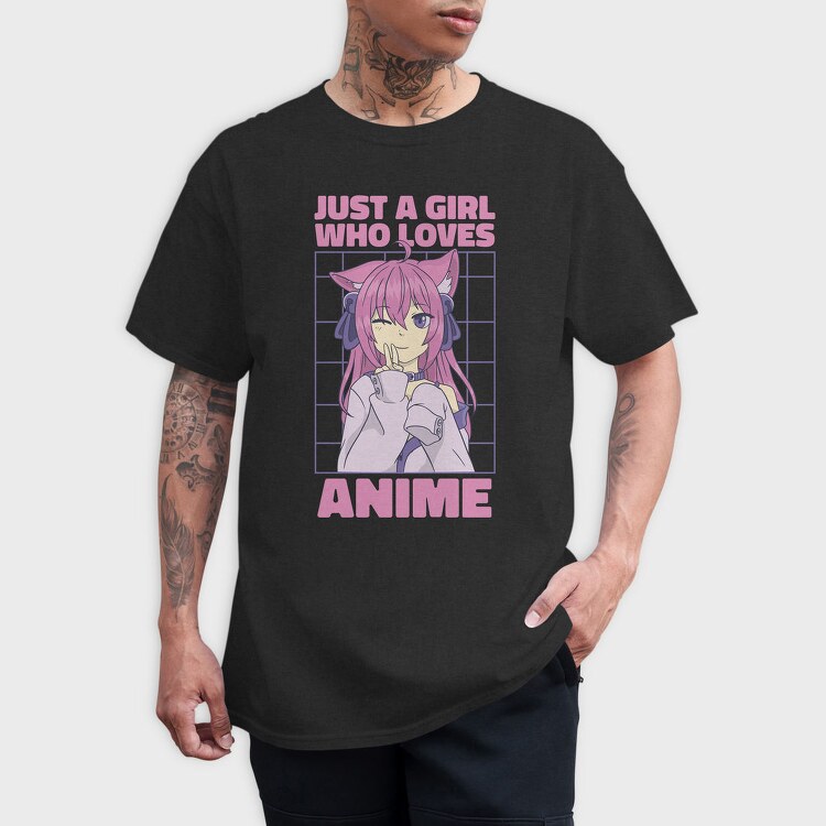 Anime Girl Vibes, Tricou Barbati (Unisex)