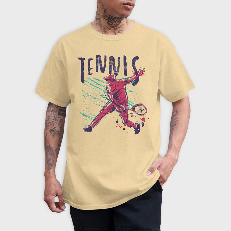 Tennis Man, Tricou Barbati (Unisex)