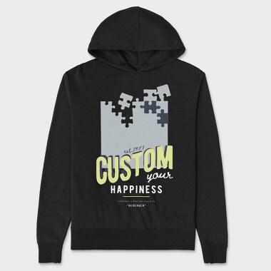 Custom Your Happiness, Hanorac Oversize Barbati (Unisex)