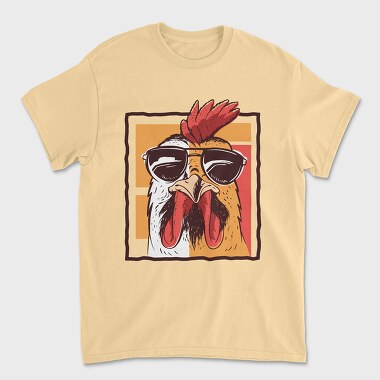 Tricou Barbati (Unisex), Chicken Glasses