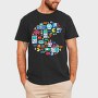 Retro Gaming Pac Man, Tricou Barbati (Unisex)