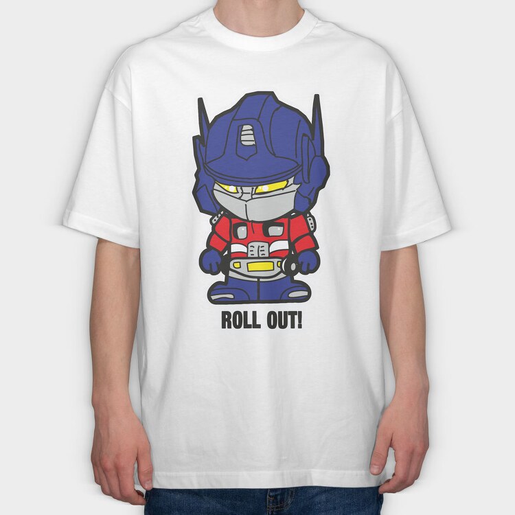 Optimus Roll Out, Tricou Oversize Barbati (Unisex)