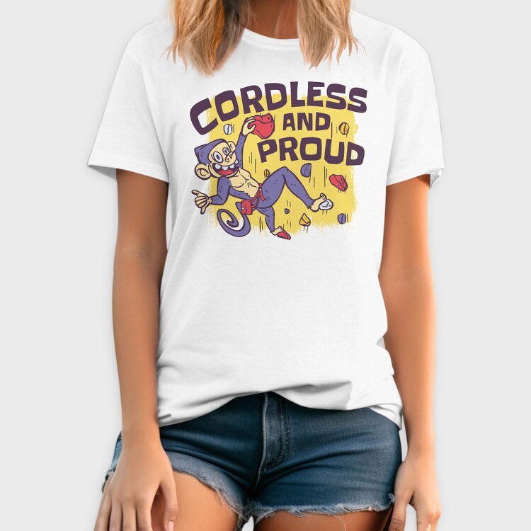 Cordless Monkey Pride, Tricou Barbati (Unisex)