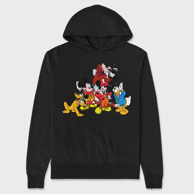 Cartoon Retro Disney 1, Hanorac Oversize Barbati (Unisex)