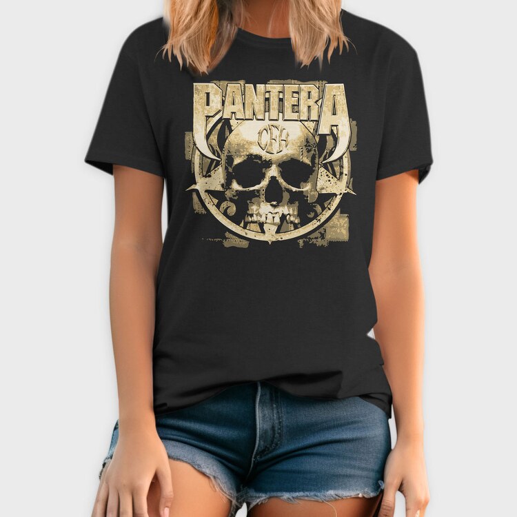 Pantera Skull, Tricou Barbati (Unisex)