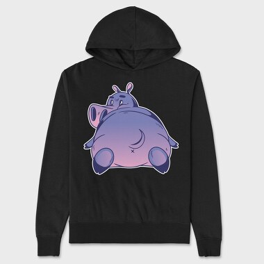 Hanorac Barbati (Unisex), Hippo Cartoon