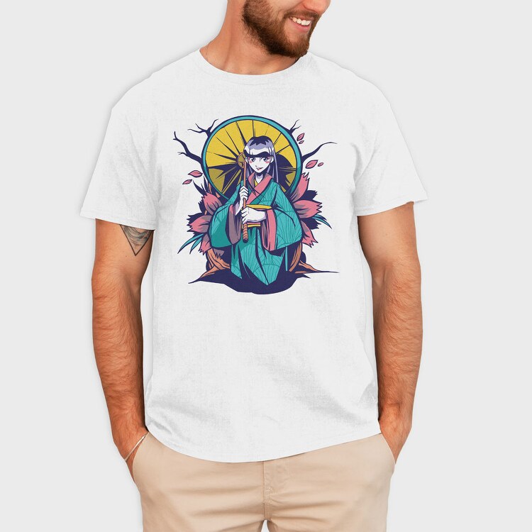 Autumn Geisha, Tricou Barbati (Unisex)